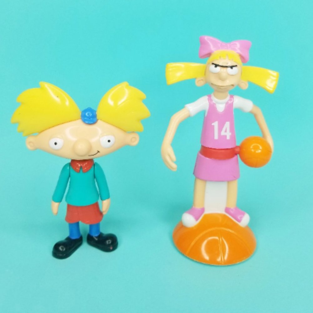 Nickelodeon Hey Arnold! and Helga Toys Vintage 90s